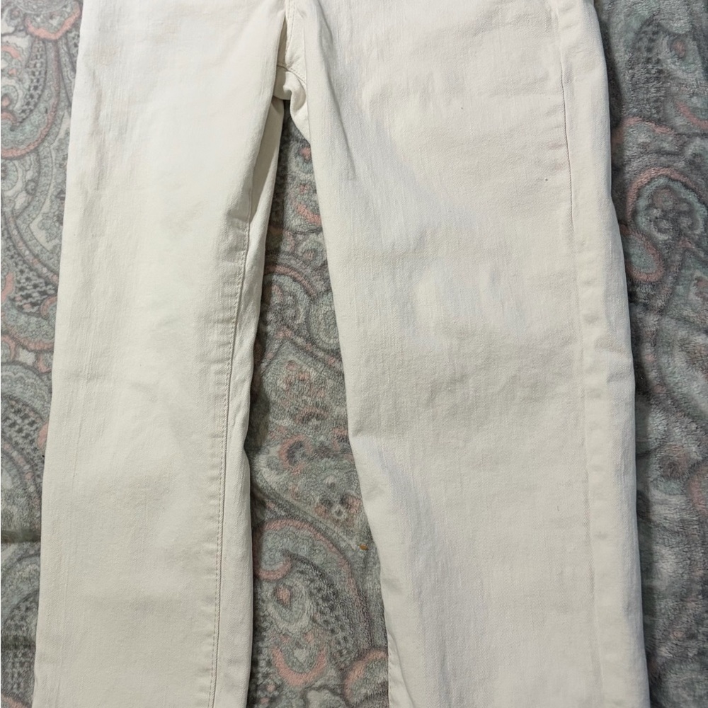 Cotton On Women's Straight Leg Cream Jeans